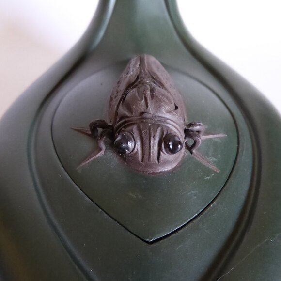 VINTAGE NEW TRADITIONAL CHINESE YIXING CICADA LEAF HANDMADE CLAY TEAPOT CUP SET - Picture 2 of 16